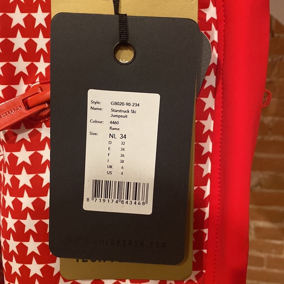 NWT Goldbergh Starstruck Ski Jumpsuit in Flame - Picture 8 of 8